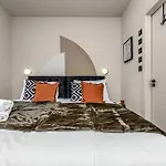 Glam Compact Studio With Chic Kitchenette